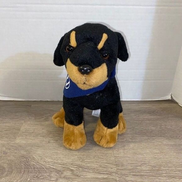 Volkswagen VW Plush Dog Toy Dealer Promo Stuffed Animal Anico Rottweiler - Picture 1 of 5
